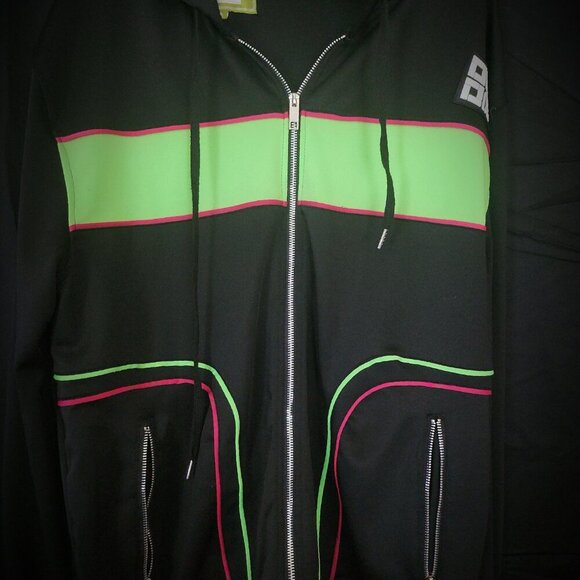 Demolition Medium Multicolor Jacket A STUNNER Pink And Green - Picture 7 of 12